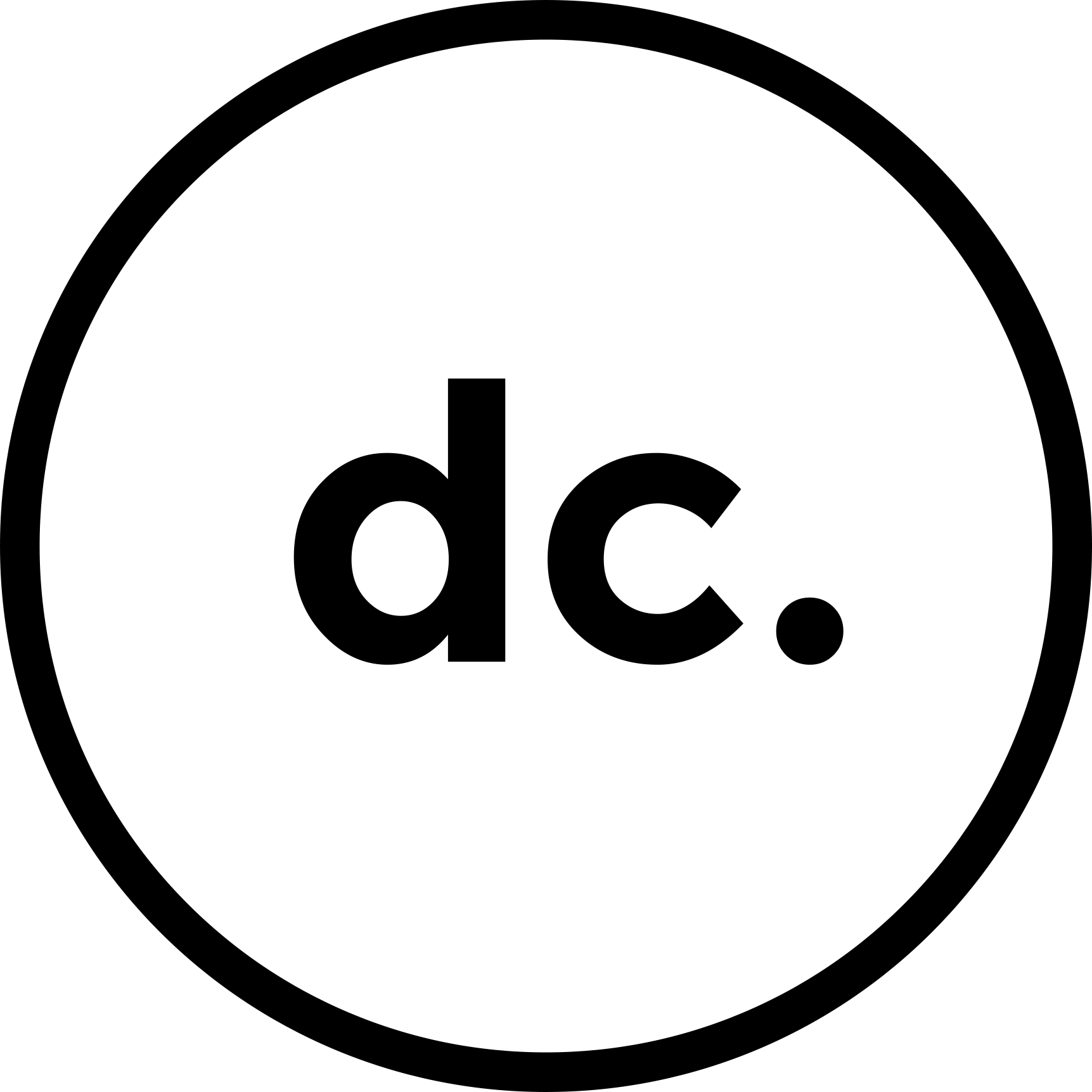 black logo dc